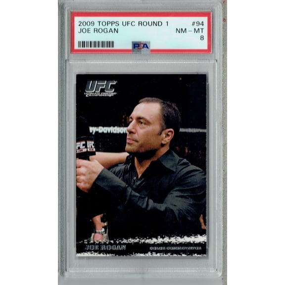 PSA 8 NM-MT Joe Rogan 2009 Topps UFC Round 1 #94 Rookie Card