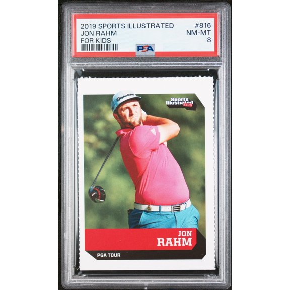 PSA 8 NM-MT Jon Rahm 2019 S.I. For Kids #816 Rookie Card