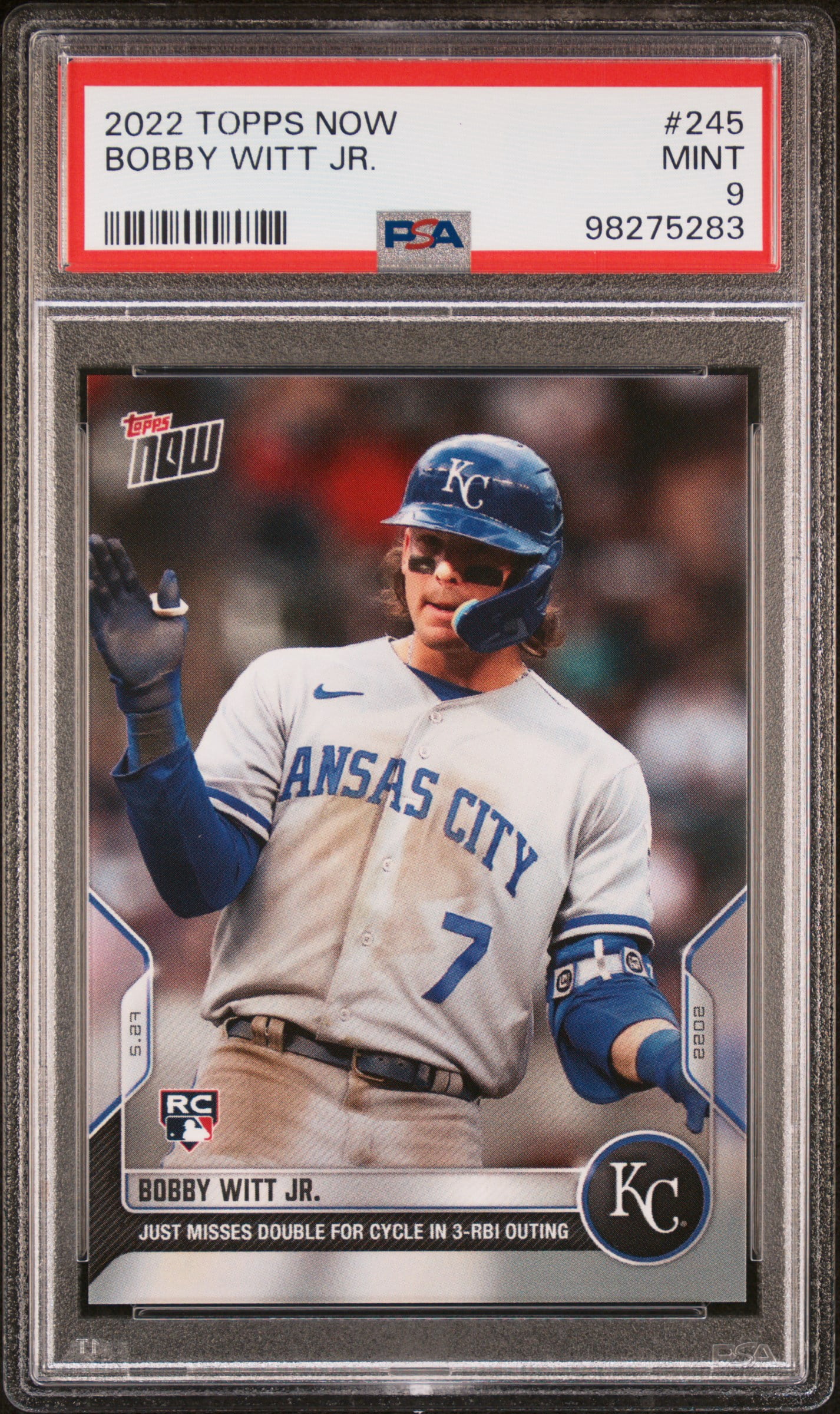 2022 Topps Now BOBBY WITT JR. 49枚限定青・ルーキーカード ボビー 