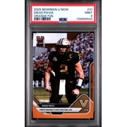 PSA 9 Diego Pavia 2025 Bowman University Now #31 Orange Foil #9/25 Rookie Card Vanderbilt