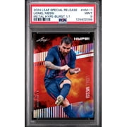 PSA 9 Lionel Messi 2024 Leaf HYPE! Metal #HM-11 Burst 1/1 Rare Trading Card Barcelona