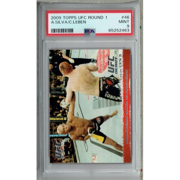 PSA 9 MINT Anderson Silva 2000 Topps UFC Round 1 #46 Rookie Card