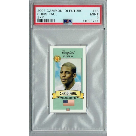PSA 9 MINT Chris Paul 2003 Campioni Futuro #45 Rookie Card Blue Sky SP
