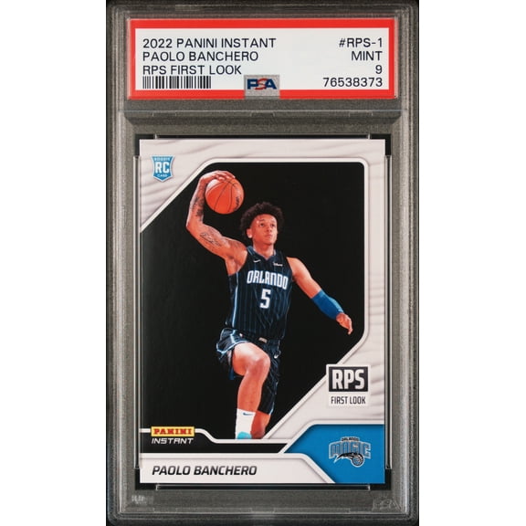PSA 9 Paolo Banchero 2022 Panini Instant #RPS1-1 Rookie Card RPS First Look