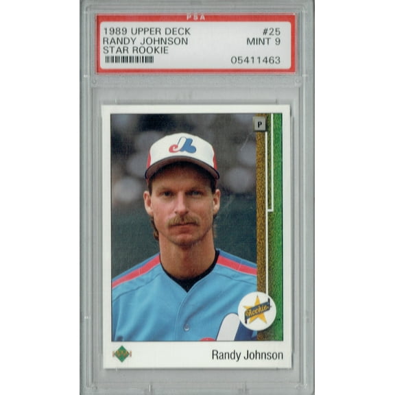 PSA 9 Randy Johnson 1989 Upper Deck #25 Rookie Card