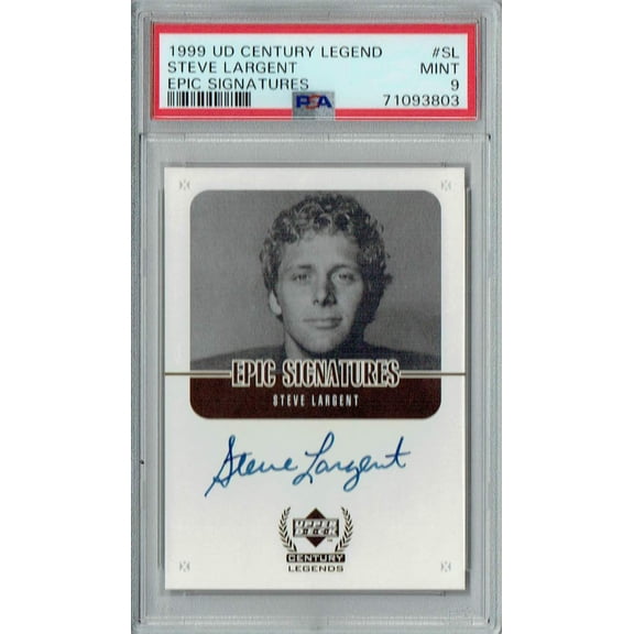 PSA 9 Steve Largent 1999 UD Century Legend #SL Rare Card Epic Signatures Auto
