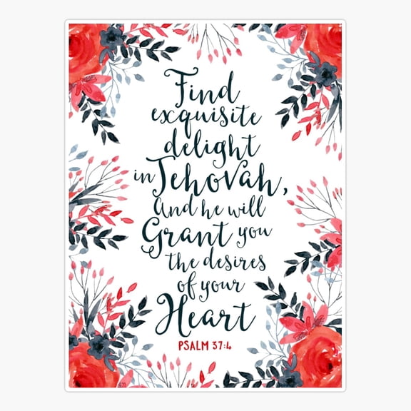 PSALM 37:4 Sticker