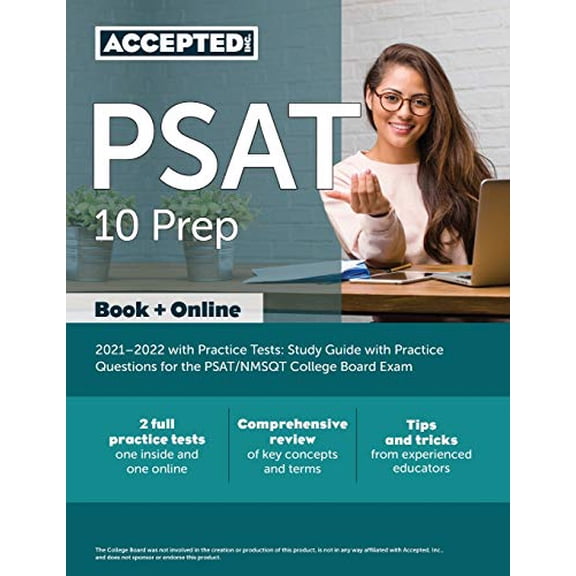 Pre-Owned PSAT 10 Prep 2021-2022 with Practice Tests: Study Guide with Practice Questions for the PSAT/NMSQT College Board Exam (Paperback) 1635309727 9781635309720