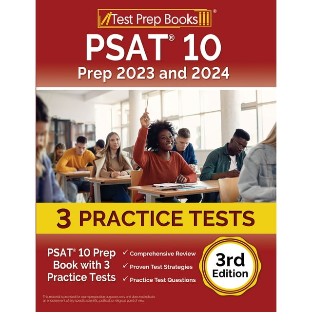 PSAT 10 Prep 2023 and 2024 PSAT 10 Prep Book with 3 Practice Tests