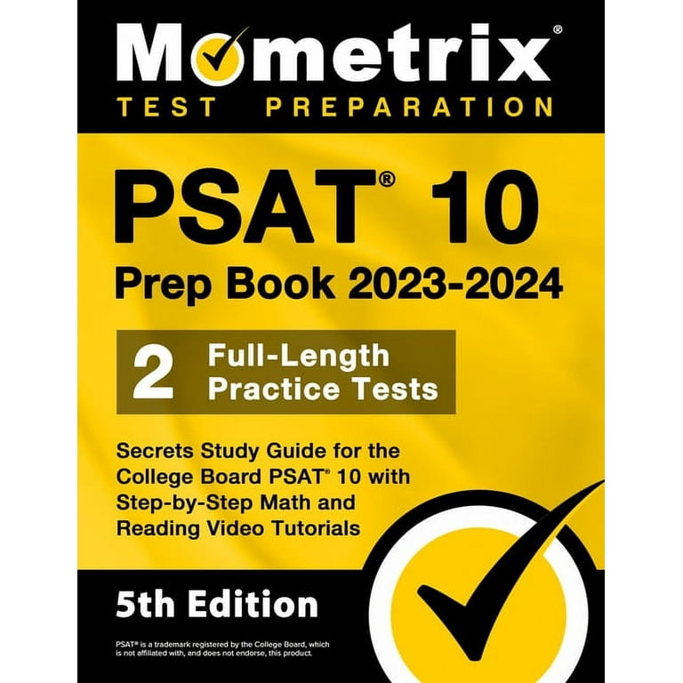 PSAT 10 Prep Book 2023 and 2024 - 2 Full-Length Practice Tests 