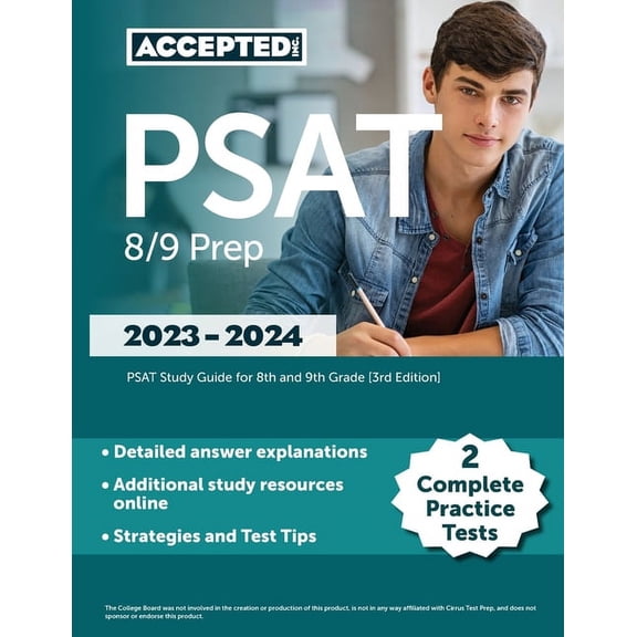 PSAT 8/9 Prep 2023-2024: 2 Complete Practice Tests, PSAT Study Guide for 8th and 9th Grade [3rd Edition], (Paperback)