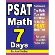 PSAT Math in 7 Days Step-By-Step Guide to Preparing for the PSAT Math Test Quickly, Paperback