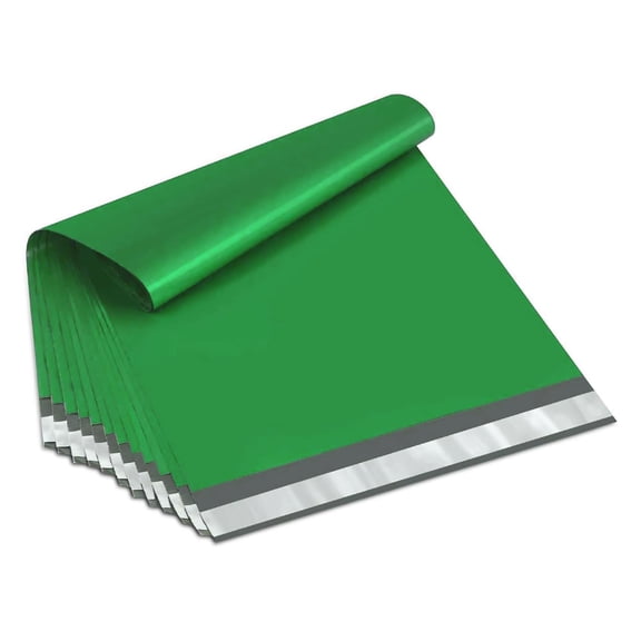 PSBM 1000 PCS 2 Mil 7.5 x 10.5 Inch Green Poly Mailers, Self-Sealing Peel-Off Strip, Waterproof, Tear Resistant, Shipping Bag for Cloths, Documents, Books, Gifts, Jewelry and Non-Fragile Items