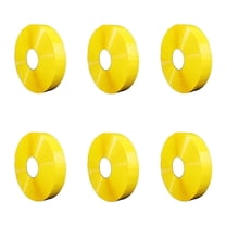 PSBM Yellow Acrylic Tape Carton Sealing Tape 1.88 Inch x 1000 Yards 6 Rolls 2 Mil Great For Light Packaging And Daily Use
