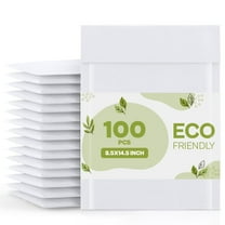 PSBM White Kraft Bubble Mailers #3 8.5" x 14.5" Waterproof Self Adhesive Padded 100 Pcs for Office and Documents Shipping