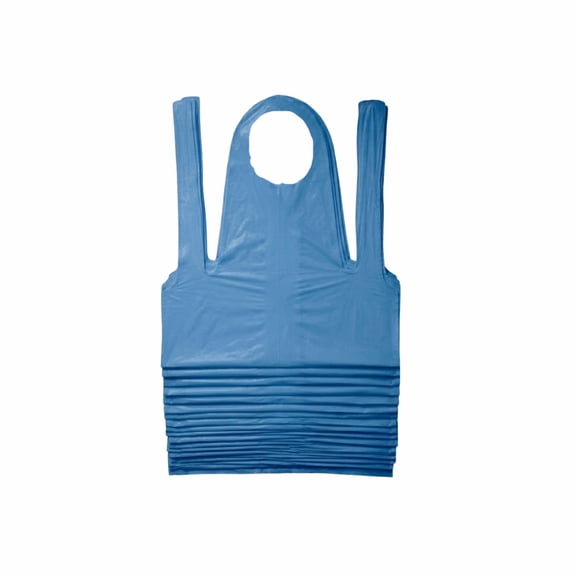 PSBM Blue Disposable BIB Aprons 2 Mil Thick 28" x 46" 1000 Pieces for Food Service