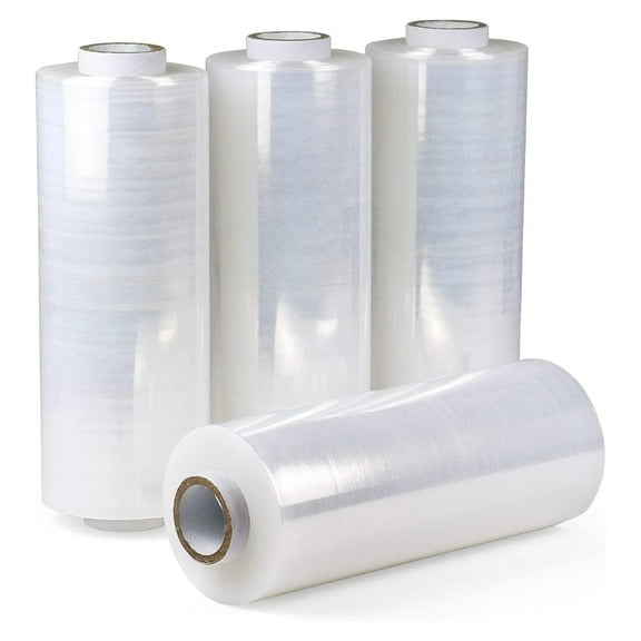PSBM Boxed Machine Stretch Wrap, 1 Pack, 19.7 Inch x 5000 Feet, 80 Gauge, Clear Plastic Cling, Cast Stretch Film Rolls for Packaging Packing Pallets