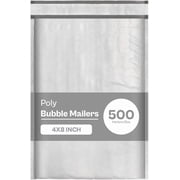 PSBM Bubble Poly Mailers, 8.5x14.5 Inch, 100 Pack, Padded Shipping Envelope Mailers, White/Grey, Self Seal and Peel Strip