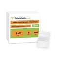 thumbnail image 1 of PSBM White Block Reclosable Poly Bags 8" x 10" 4 Mil Reseal Write-On Lable Bags for Packing and Storing 4000 Pcs, 1 of 6
