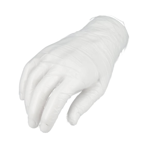 PSBM Powder Free Vinyl Gloves Clear Small 5 Mil Disposable Exam Grade, Beaded Cuff 72000 Gloves for Food Service & Light Duty