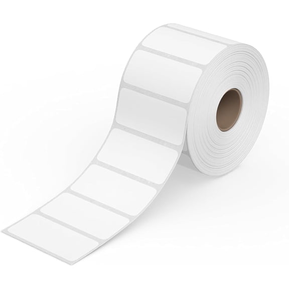 PSBM Thermal Transfer Labels 4x6 Inch Size 3 Inch Core 4 Rolls Ribbon Required White Material for Shipping Packing Use