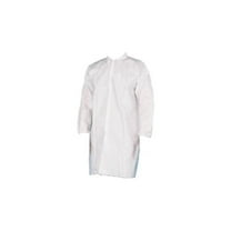 PSBM Disposable White Lab Coat for Doctors Nurses Unisex, Dust & Particle Protection, 25 Pieces Medium