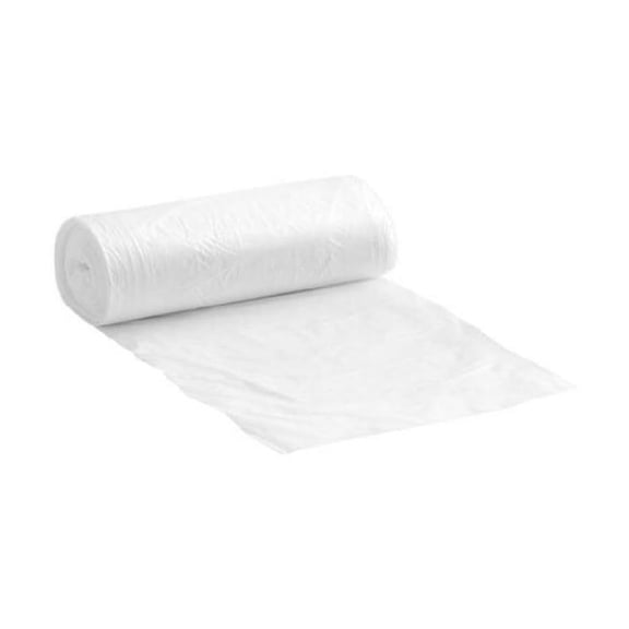 PSBM Clear Trash Can Liners 0.43 Mil HDPE 33 Gallon 33 x 40 Inch 250 Count for Commercial Kitchens and Offices