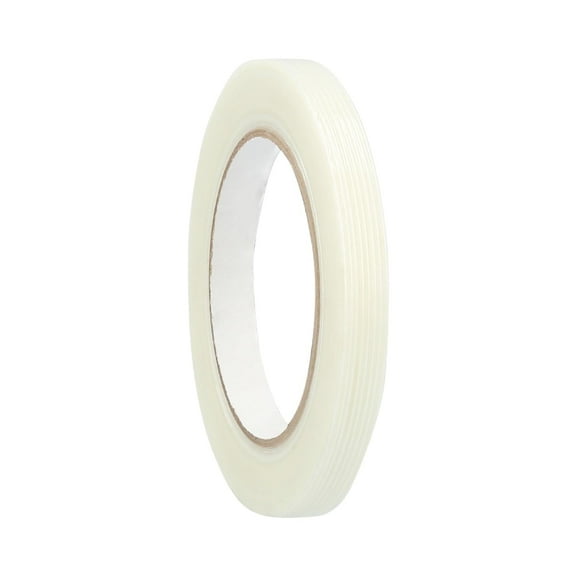 PSBM Filament Tape, 1/2" x 60 Yards, 72 Rolls, 4.8 Mil Tear Resistant for Packing, Bundling, Shipping