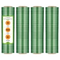 thumbnail image 1 of PSBM Cast Hand Stretch Wrap 18" x 1500' 4 Rolls 80 Gauge Plastic Green Opaque Self Adhesive Shrink Film for Packing, 1 of 11