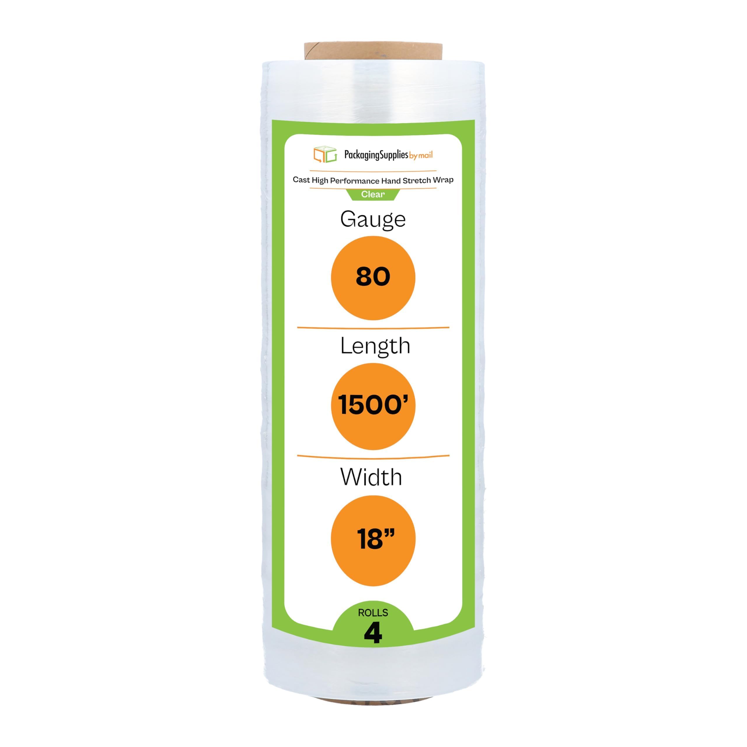 PSBM High Performance Pallet Stretch Wrap, 4 Pack Plastic Moving Wrap