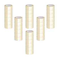 PSBM Hot Melt Tape Clear Packaging Tape 2.83 Inch x 55 Yards 24 Rolls 3.1 Mil Strong Adhesive Tape for Shipping Boxes