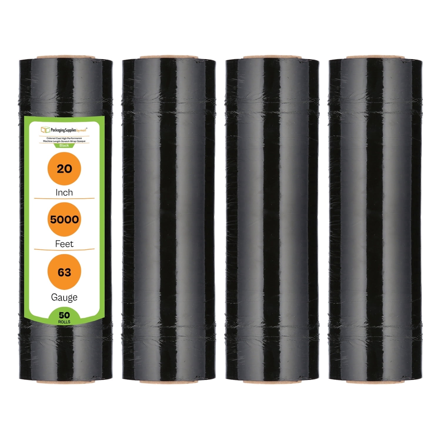 PSBM High Performance Machine Stretch Wrap 20 Inch x 5000 Feet 50 Rolls ...