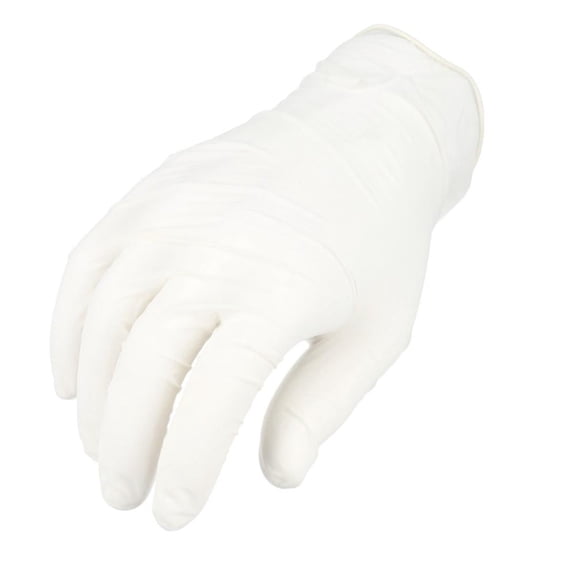 PSBM 1000 PCS Powdered Latex Disposable Gloves Small Industrial Natural White Flexible & Comfortable Finger Texture 4.5 Mil