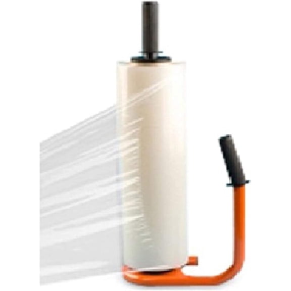 PSBM Orange Stretch Film Dispenser 1 Pc Lightweight 3" Core Fits 15"-18" Wraps for Easy Packing and Shipping