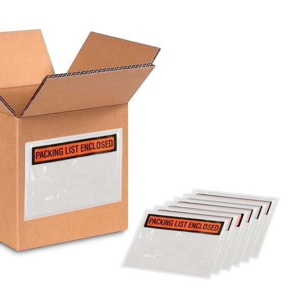 PSBM Packing List Envelopes Panel Face, 1000 Pcs 4.5" x 6" Self Adhesive Tear Proof Waterproof, for Retail Shipping Use