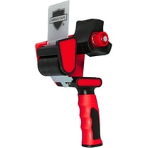 PSBM Packing Tape Dispenser 2" Wide Heavy Duty 1 Pc Sealing Cutter Magnetic Retractable Blade Tape Gun for Packing Sealing Boxes