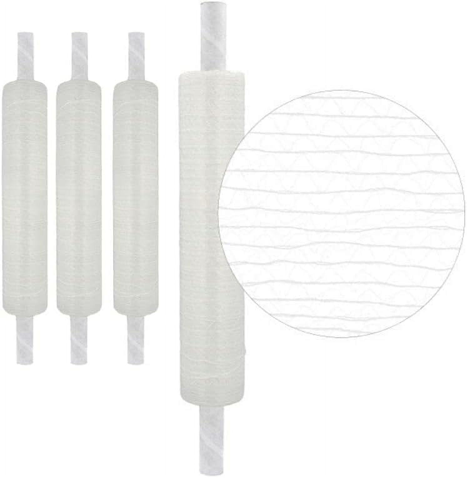 PSBM Pallet Netting Vented Stretch Wrap With Extended Handles, 8 Pack, 20 Inch X 1000 Feet, For