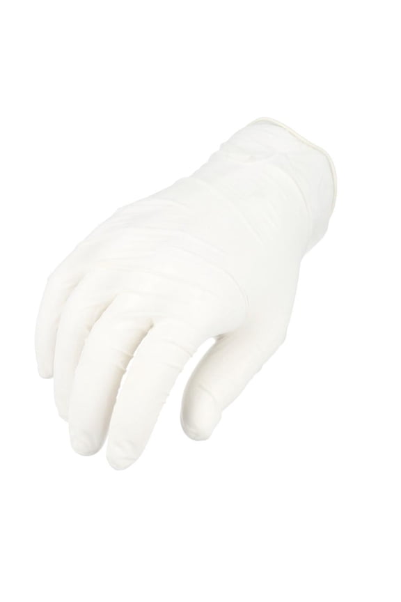 PSBM Powder Free Latex Exam Grade Gloves Medium 4.5 Mil Finger Texture Natural Color Beaded Cuff for Single Use 1000 PCS