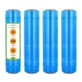 thumbnail image 1 of PSBM Pre-Stretch Wrap 15 Inch x 1476 Feet 4 Rolls 30 Gauge Blue Plastic Tinted Hand Shrink Film for Pallet Moving Packing and Wrapping, 1 of 10