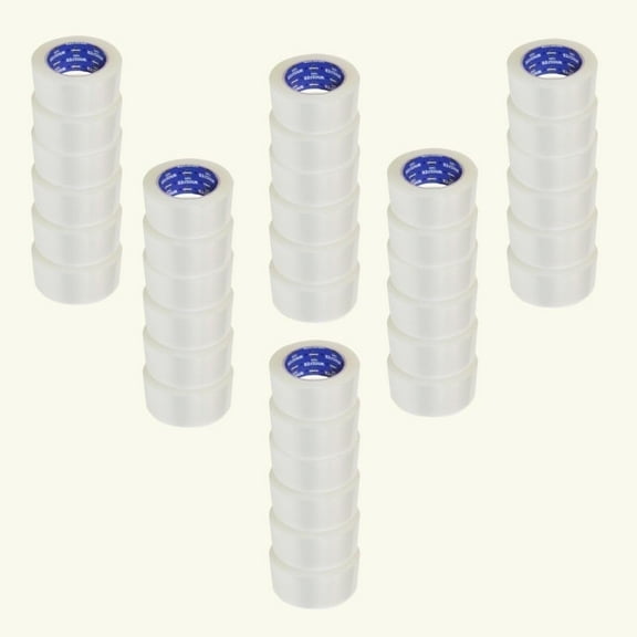 PSBM Clear Carton Adhesive Sealing Tape 2.83 Inch x 110 Yards 2 Mil 48 Rolls Quiet Release and Strong Packaging Tape