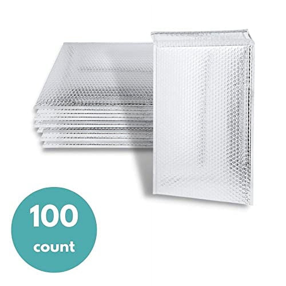 PSBM 200 Pack Large Bubble Mailers – 10.5x16 Inch Kraft Padded Envelopes, Self-Seal, Waterproof, For Small Business Shipping