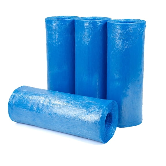 PSBM Stretch Wrap 17" x 1476' Blue Hand Film 4 Rolls for Packing Moving Shipping Pallets Wrapping Loads