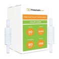 thumbnail image 1 of PSBM Stretch Wrap with Extended Core Handles 20 Inch x 1000 Feet 80 Gauge 288 Rolls Clear Plastic Cast Hand Shrink Film for Packaging, 1 of 10