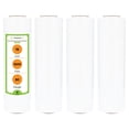 thumbnail image 1 of PSBM Cast Hand Stretch Wrap 15" x 1500' 4 Rolls 80 Gauge Plastic White Opaque Self Adhesive Shrink Film for Packing, 1 of 10