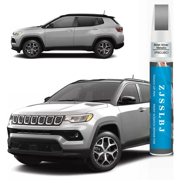 PSC/JSC Billet Silver Metallic Touch Up Paint for Jeep, Car Paint Pen Scratch Repair Two-In-One Touch Up Paint, Premium Car Scratch Remover for Deep Scratches