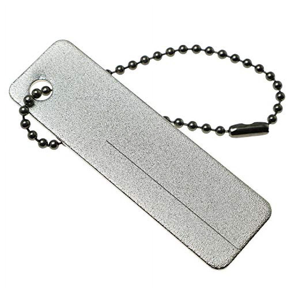 PSCCO Mini Portable Diamond Stone Sharpener with Keychain,EDC Mini