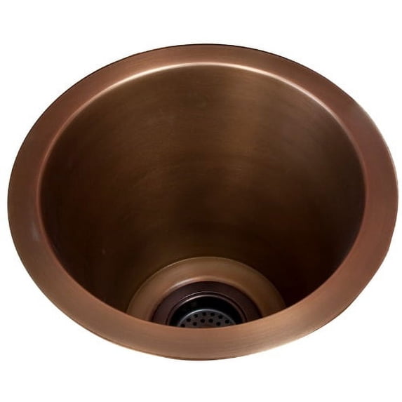 PSCSB3000-SAC Sykes 10 Deep Copper Bar Sink w Flat Bottom SAC