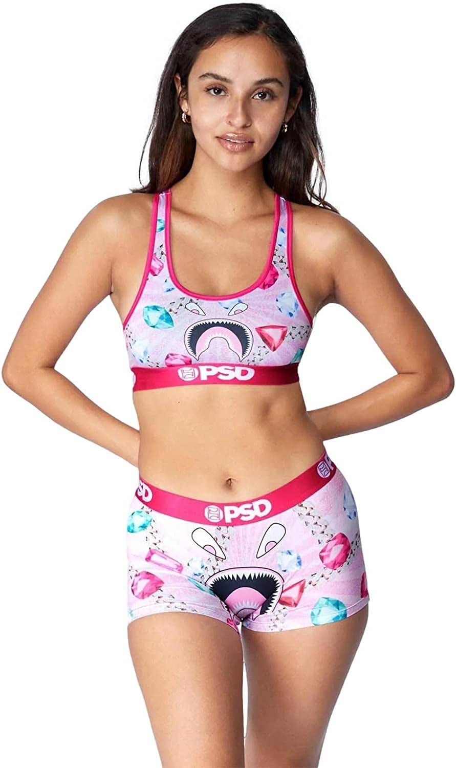 PSD Underwear Women's Underwear Hooters Boy Short, Wide Elastic Band,  Stretch Fabric, Athletic Fit