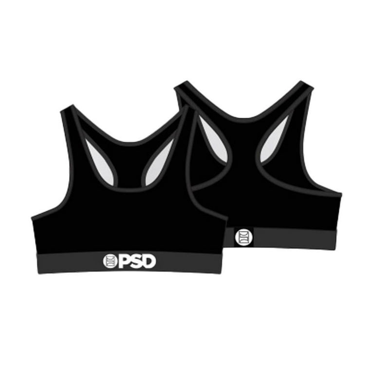 PSD Women Solids Sports Bra (Black) 
