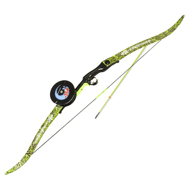 PSE Kingfisher Kit Right Hand 56 inch 45 lb Bowfishing Recurve Bow Package  